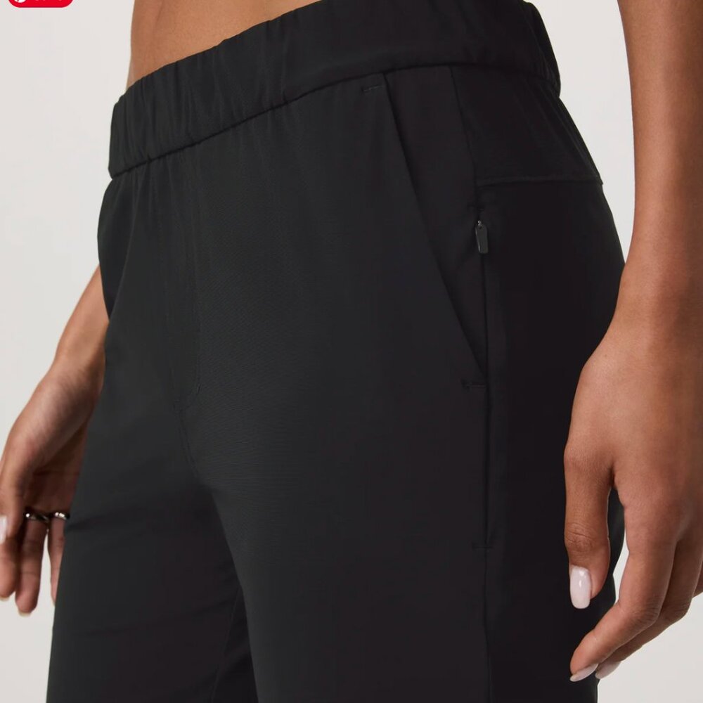 Womans Vuori Miles Ankle Pant Size S Black Athletic Elastic Waist